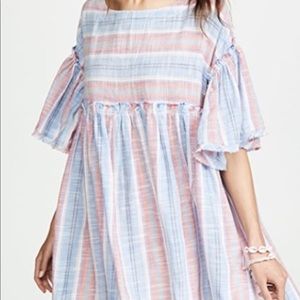 Free People Summer Nights Stripe Tunic Dress